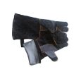JJ-2002 Cut-Proof Leather Welding Gloves, 35cm - Black (1 Pair) - 2