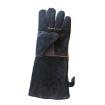 JJ-2002 Cut-Proof Leather Welding Gloves, 35cm - Black (1 Pair) - 3
