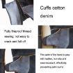 JJ-2002 Gardening Cut-Proof Leather Welding Gloves, 40cm Black - 5