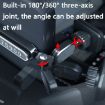 Sumi-tap STP-0058 Magnetic 3-in-1 Car Phone Holder (Black) - 5