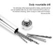 Aluminum Alloy Hand Twist Drill + 10 Drill Bits Punch - 3