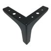 Metal TV Cabinet Sofa Leg, Matte Black, 10cm Height - LH-J0016 - 3
