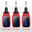 Wireless Guitar Transmitter Receiver Rechargeable Adapter, Black - 3