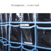 Mobile Phone Hanging Bag - 30 Grid, Transparent, Black, Non-woven - 4