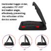 Car Sunshade Phone Tablet Holder for Folding Screen Phones (Black) - 4