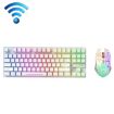 ZIYOU LANG T87 White Luminous Wireless Gaming Keyboard & Mouse Set - 1