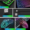 ZIYOU LANG T87 White Luminous Wireless Gaming Keyboard & Mouse Set - 4