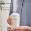 USB Car Air Humidifier with Projection, Small and White - 4