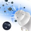 White Hearing Aid Sound Collector Voice Amplifier for Seniors - 5