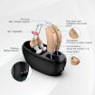 Elderly Hearing Aid Sound Amplifier, US Plug, Blue/Black Charging Bin - 4