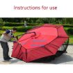 HY-0205 Black Parasol Net Cover for 300x230cm Banana Umbrellas - 3