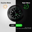 Silver Shell White Background Aluminum Alloy Motorcycle Clock - 4