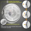 Aluminum Alloy Motorcycle Handlebar Clock, Black on Black - 6