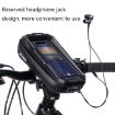 WILD MAN MS33 Bike Handlebar Bag with Touch Screen (Black) - 2