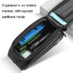WEST BIKING Hard Shell Front Beam Bag with Touch Screen (Black) - 5