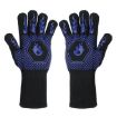 High Temp Resistant Silicone BBQ Anti-Scalding Gloves (Flame Blue) - 1