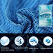 Summer Fitness Ice Cold Towel 30x80cm (Cylindrical Royal Blue) - 4