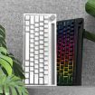 Ajazz K620T 62 Keys Bluetooth Mechanical Keyboard, Blue Shaft White - 2