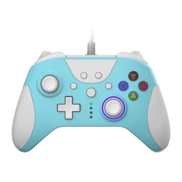 Ajazz AG110 Vibration Gamepad for Xbox, 2m Cable (White Blue) - 1