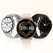 HD1 1.3" AMOLED Smart Watch with NFC, Black Steel/Silicone Strap - 2