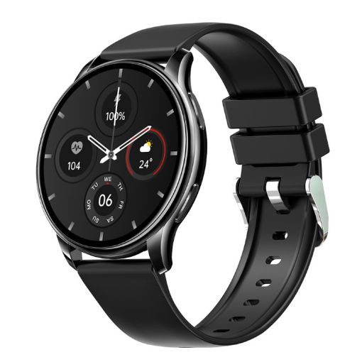 Wearkey Y23 1.32" Health Smart Watch with Password Lock - Black - 1