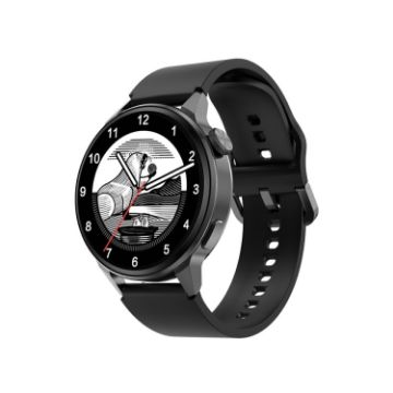Wearkey DT4+ Smart Call Watch, 1.36" HD, NFC, Black Silicone - 1