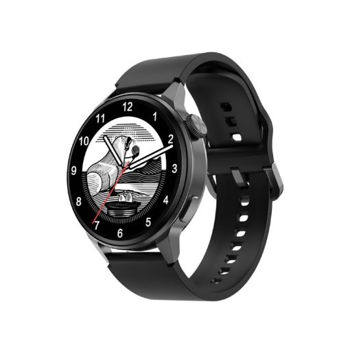 Wearkey DT4+ Smart Call Watch, 1.36" HD, NFC, Black Silicone - 1