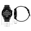 HD3 1.32" Silver Leather Smart Watch with Heart Rate & Payment - 3