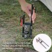 HIKEMAN Camping Canopy Pole Holder, Stainless Steel Silver - 6
