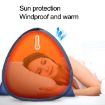 Quick Opening Sunshade Headrest Tent - L 80x50x55cm (Blue) - 5