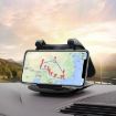 Car Dashboard Silicone Rotary Mobile Phone Holder (Black) - 1