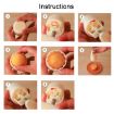 Moon Festival Pastry Mold Set - 2 PCS, Round Hand-Pressed, Model 10 - 5