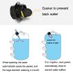 Multi-Function Water/Sand Tent Bag 18x28cm, Gray, Windproof - 4