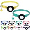 Yellow Pet Cat Reflective Collar with Airtag Tracker Bell - 2