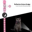 Yellow Pet Cat Reflective Collar with Airtag Tracker Bell - 5