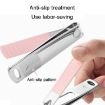 Pink 6 PCS Stainless Steel Nail Clipper Set with Eyebrow Trimmer - 4