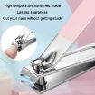 Pink 6 PCS Stainless Steel Nail Clipper Set with Eyebrow Trimmer - 5