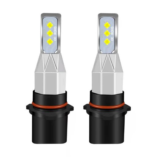P13W Car LED Fog Light 12V-24V 12W 1800LM Ice Blue 1 Pair - 1