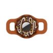 Brown Silicone Donut Pet Collar Cover for AirTag - Anti-scratch - 2