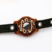 Brown Silicone Donut Pet Collar Cover for AirTag - Anti-scratch - 4