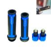 Blue Motorcycle Hand Grip Cover Handlebar Modification Set - 1
