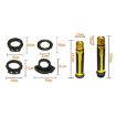 Blue Motorcycle Hand Grip Cover Handlebar Modification Set - 3