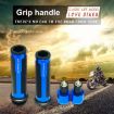 Blue Motorcycle Hand Grip Cover Handlebar Modification Set - 5