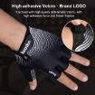 BOODUN 1096 Rose Red Silicone Fitness Gloves, Size S - 5