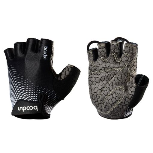 BOODUN 1096 Black L Non-slip Wear-resistant Silicone Fitness Gloves - 1