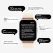FW02 Smart Health Watch: Heart Rate, Blood Oxygen, Gold Strap - 4
