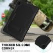 Samsung Galaxy Tab A8 10.5 Case, Shockproof Silicone + PC, Black - 5
