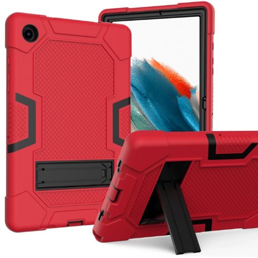 Samsung Galaxy Tab A8 10.5 2021 X200 Red Black Silicone Case - 1