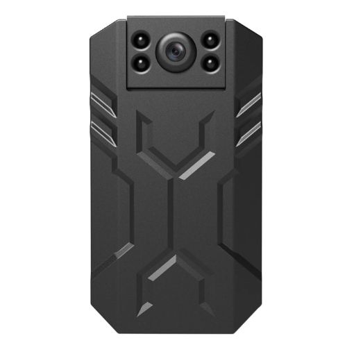 WD16 Mini HD WiFi Camera with 180 Recorder & Back Clip (Black) - 1
