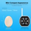 SriHome SH034 5MP Mini WiFi Outdoor Security Cam, US Plug, White - 3